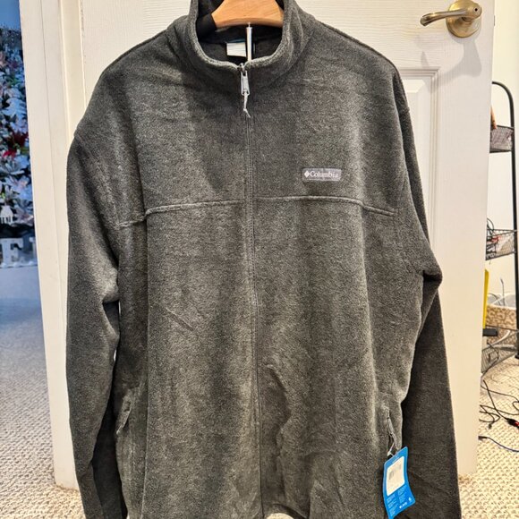 Columbia Men's NWT XXL Steens Mountain Full Zip Fleece Jacket Pockets Gray $75 - Picture 5 of 8